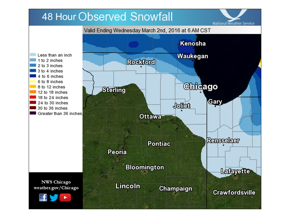 Observed Snowfall Map