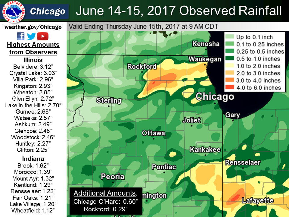 24 hour rain ending at 7 am June 15, 2017