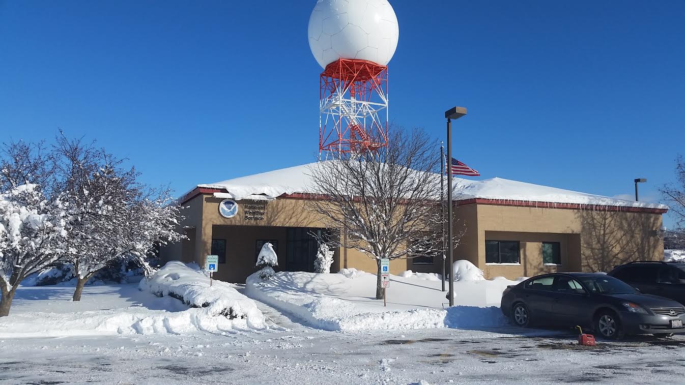 Deep Snow Cover at NWS Chicago on 2/2/15